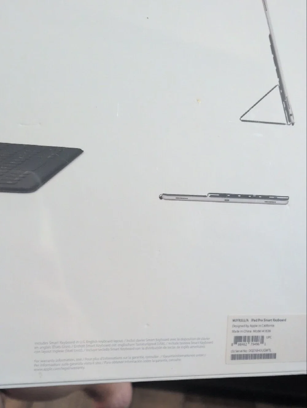 Apple Smart Keyboard 12.9 iPad Pro 1st 2nd Gen A1636 NIB NWT Factory Sealed